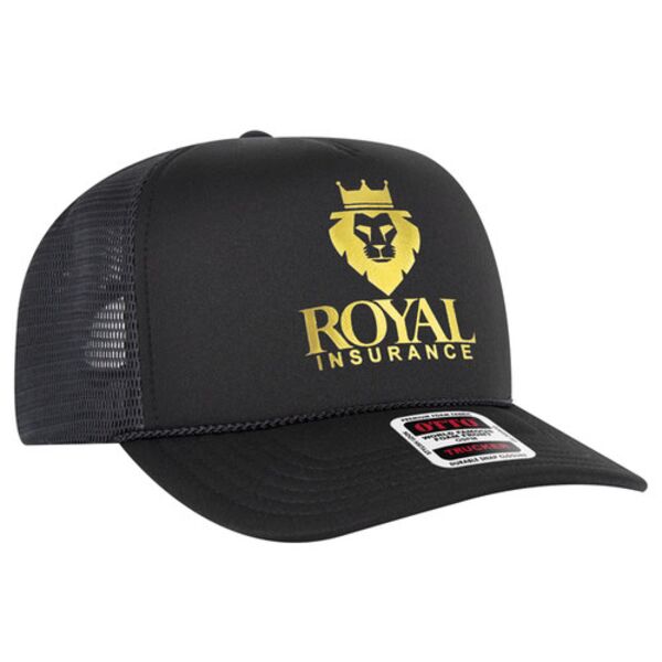 OTTO CAP "OTTO COMFY FIT" 5 Panel High Crown Mesh Back Trucker Hat Thumbnail