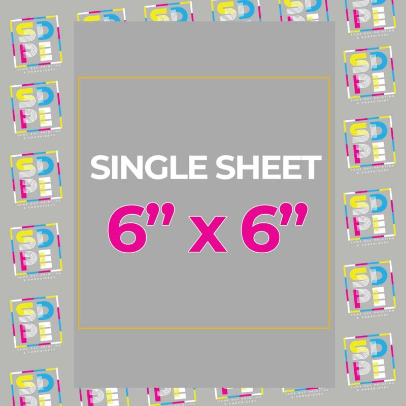 Order 6"x6" DTF Transfers on a Single Sheet Thumbnail