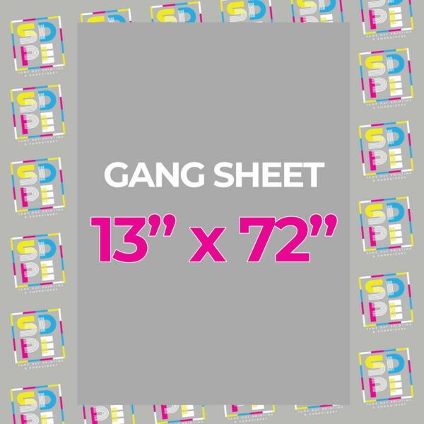Order 13"x72" DTF Transfers on a Gang Sheet Thumbnail